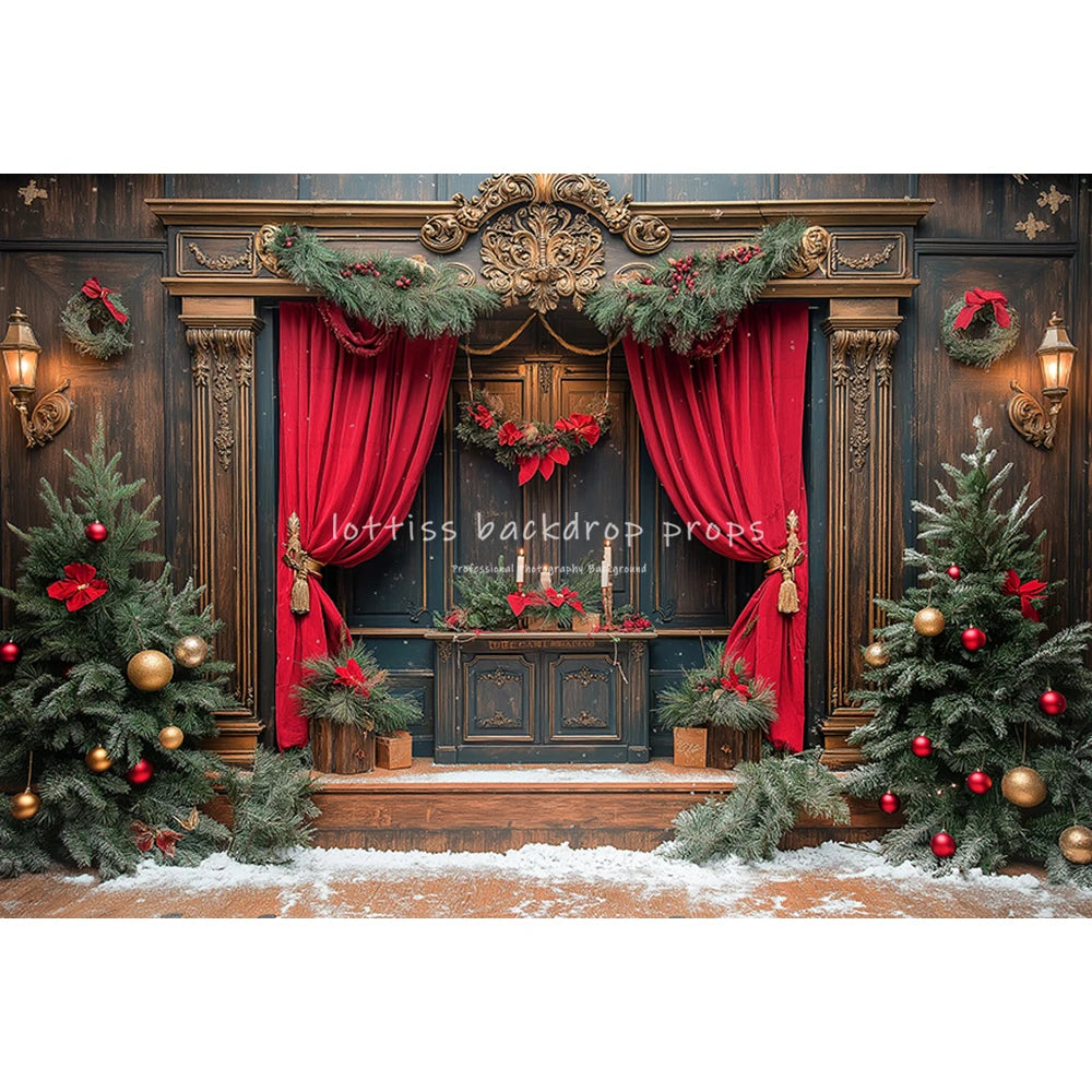 Winter Snowy Cottage Backdrops Kids Adult Photography Child Baby Photocall Snowflake Xmas House Gingerbread Store Backgrounds