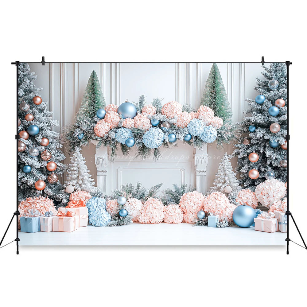 Christmas Theme Balloon Arch Photography Backdrop Kids Baby Cake Smash Photocall Decors Child Adult Birthday Photo Backgrounds