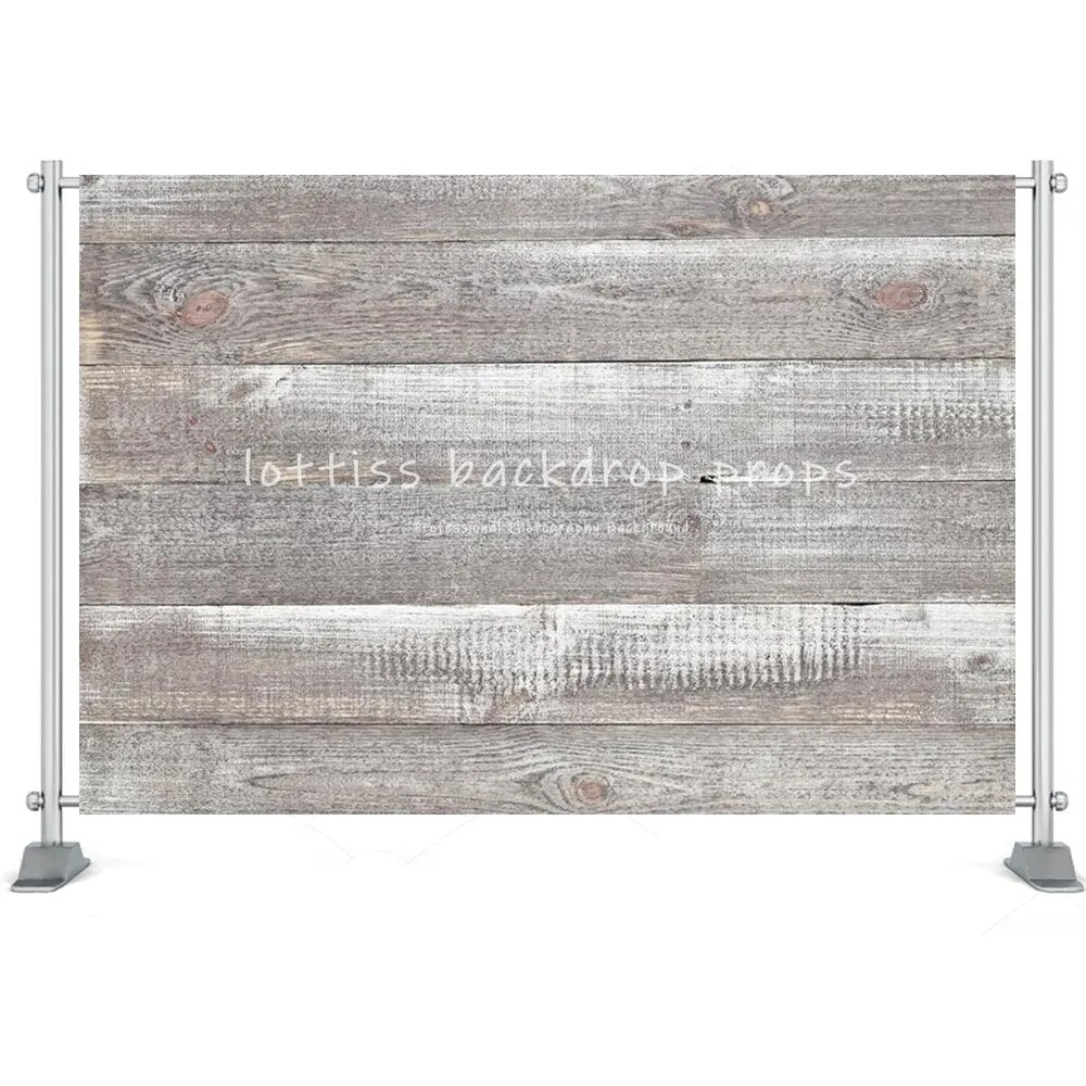 Grey Wood Board Background Series-One For Photography Baby Birthday Party Kids Portrait Rustic Wooden Backdrop Cloth