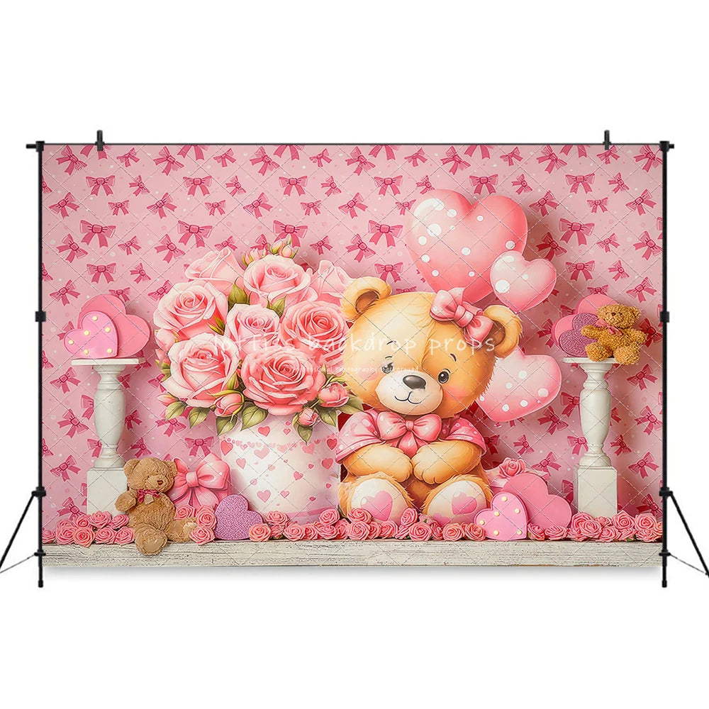 Valentine's Day Floral Candy Store Backdrops Kids Adult Photography Child Baby Photocall Rosy Truck Spring Street Stores Backgro