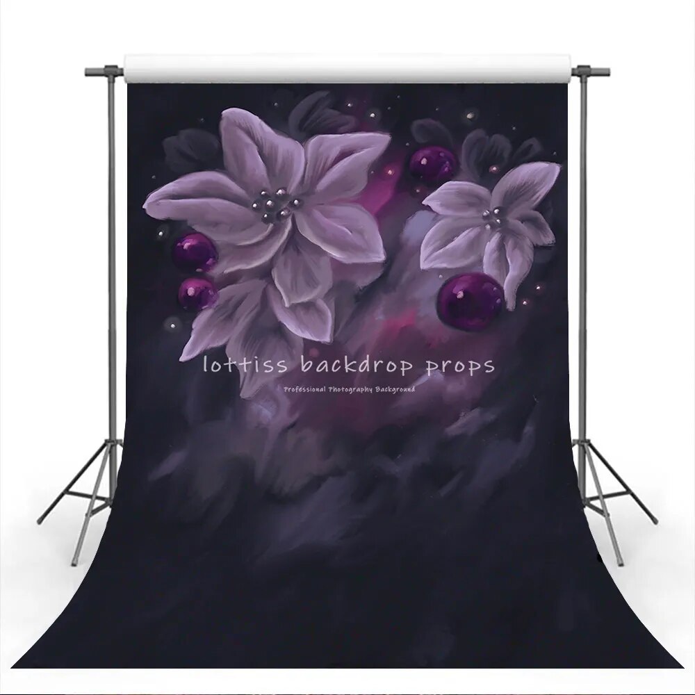 Peinture à la main Floral Photorgaphy décors fille enfants adulte Portrait Photocall accessoires Photo enceinte fleur jardin fond 