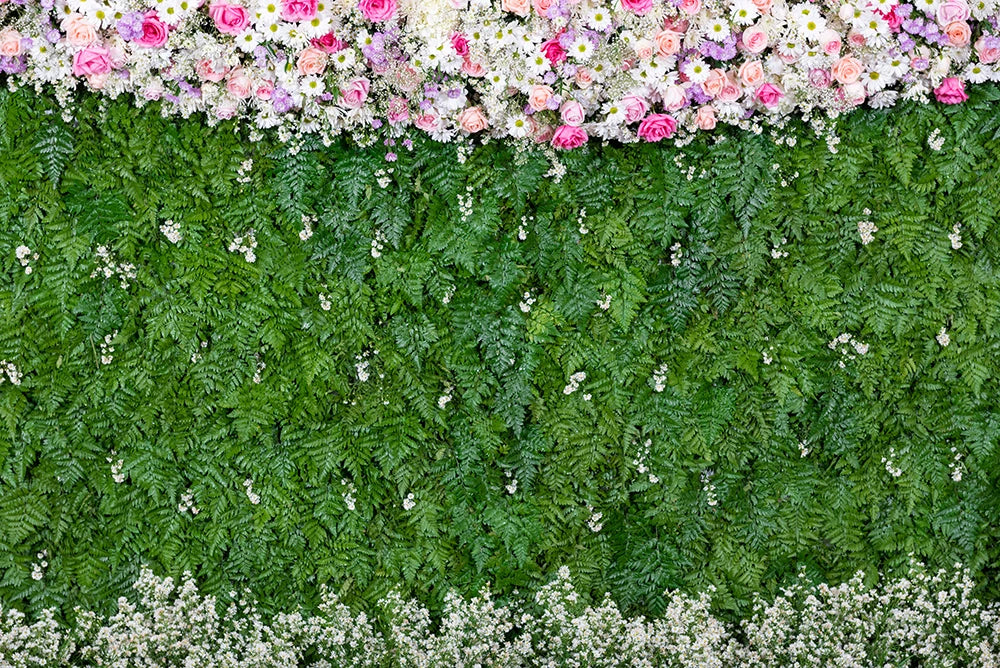 Floral Curtain Wall Backdrops Kids Adult Photography Props Child Baby Photocall Decors Birthday Wedding Ceremony Background