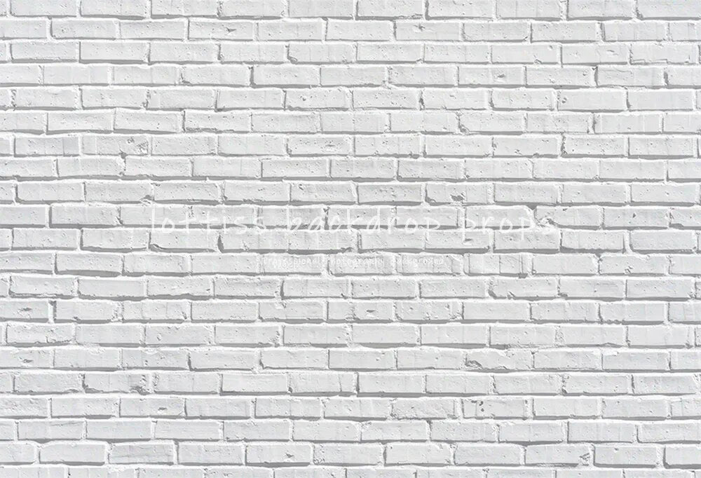 White Brick Wall Backdrops Old Bricked Brick-wall Wallpaper Kids Pregant Portrait Adult Birthday Decor Photography Background