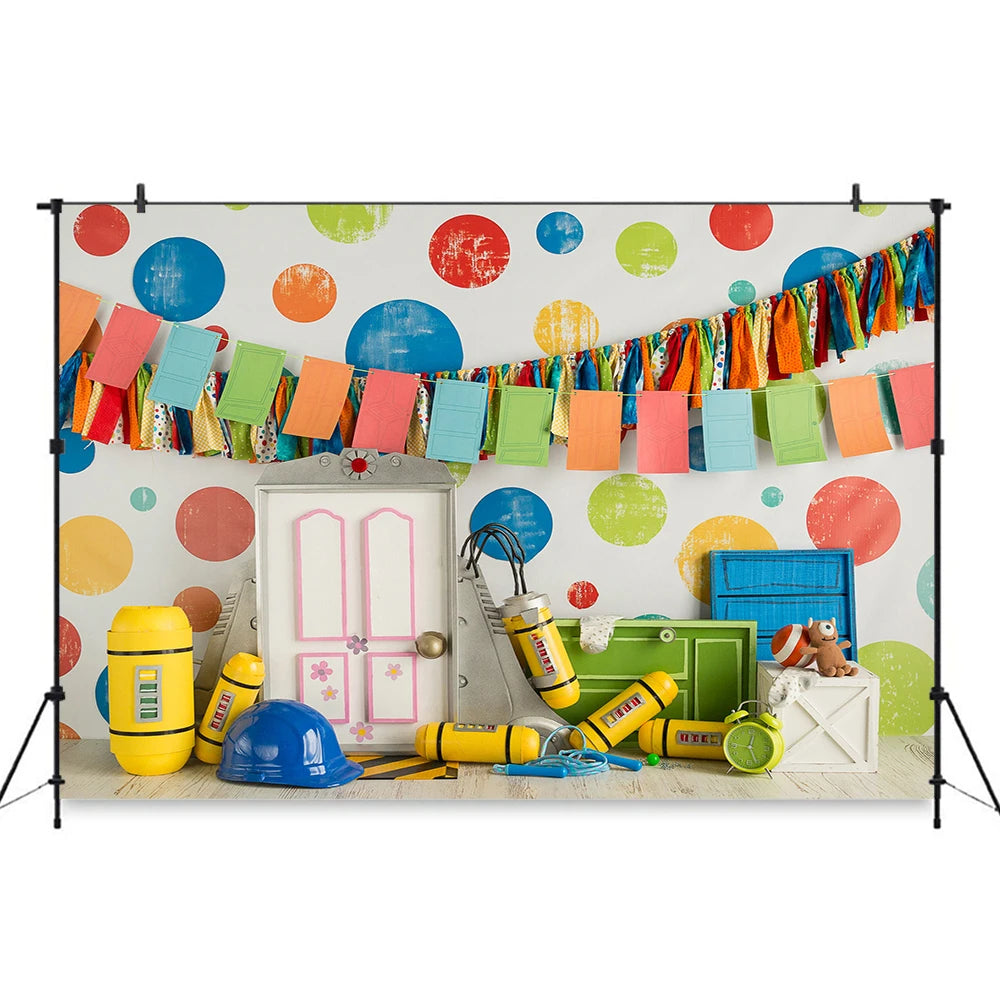 Cartoon Animation Storybook Cars Photo Background Monsters Party Photography Backdrop Birthday Cake Smash Photo Studio Props