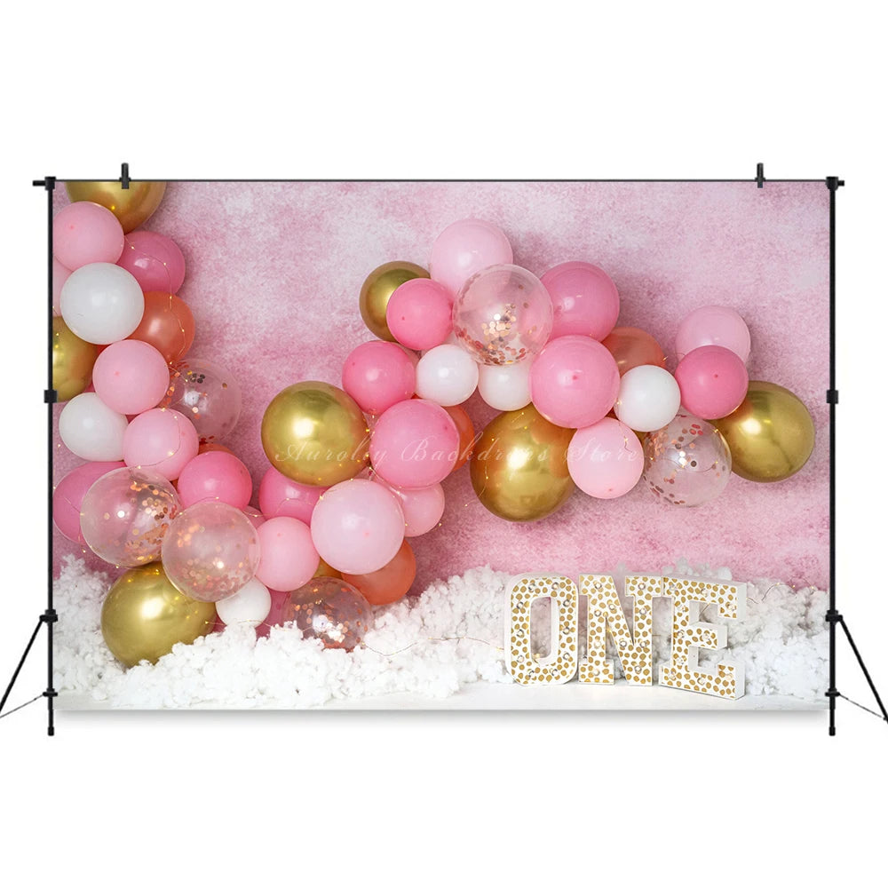 Balloon Arch Photography Backdrop Kids Baby Cake Smash Photography Props Boho Dreams Child Girls Adult Birthday Backgrounds