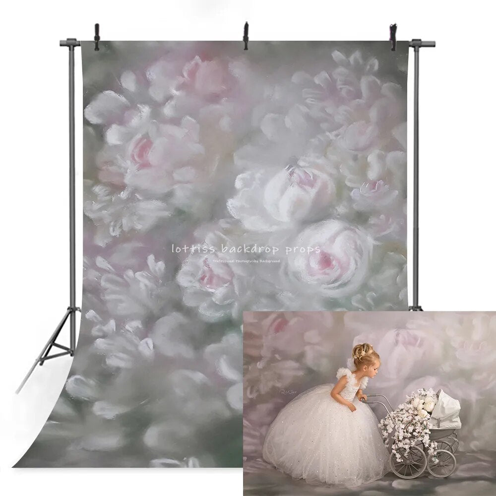 Adult Portrait Photography Floral Backdrops Child Girl Photocall Pregnant Photostudio Prop Spring Garden Flower Background