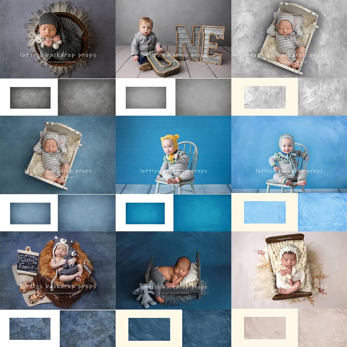 Couleur unie enfants photographie toile de fond gâteau prendre photocall bébé nouveau-né anniversaire Photostudio accessoires pur rétro fond coloré 