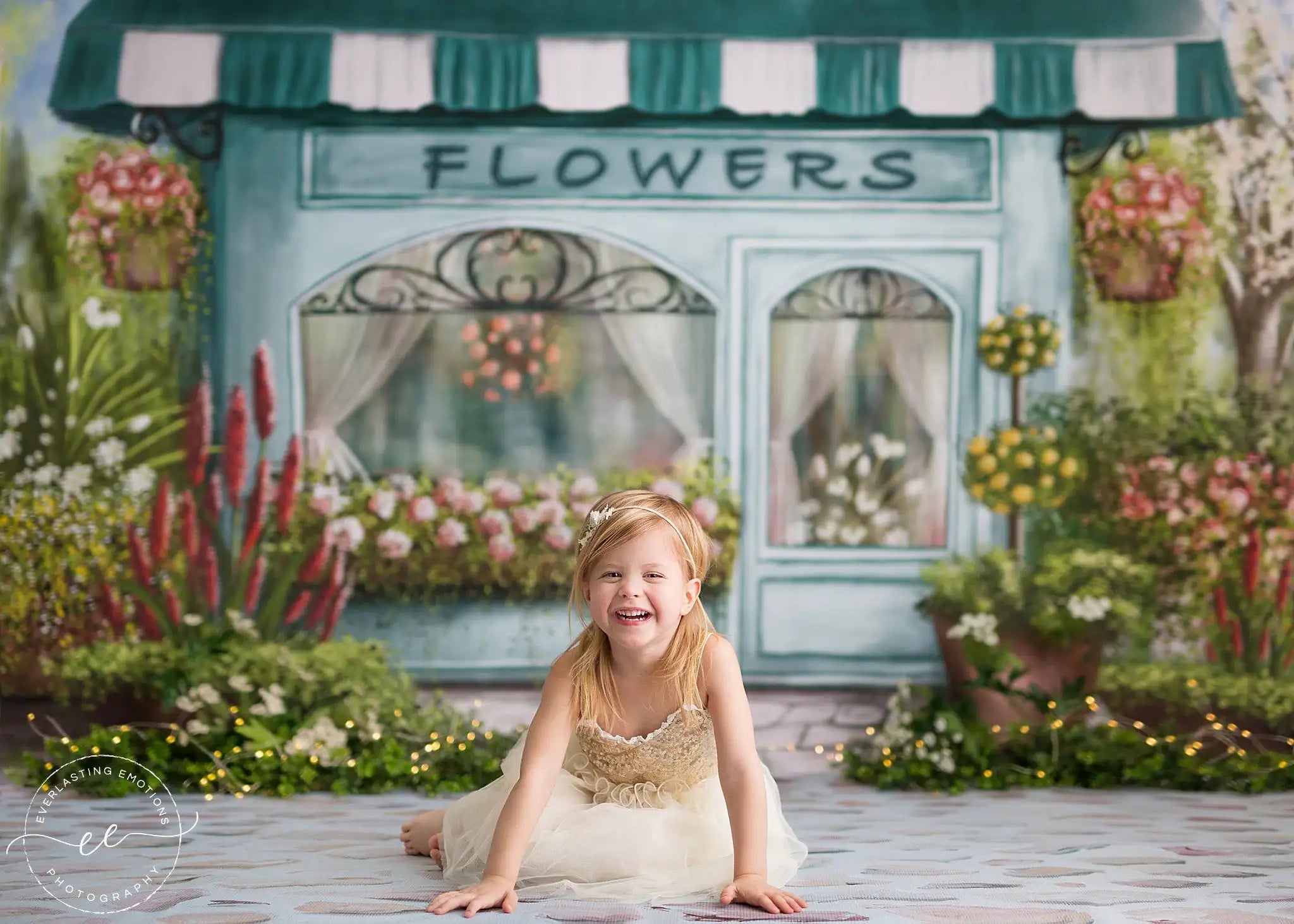 Floral Market Backdrops Kids Girl Photorgaphy Props Child Birthday Cake Smash Adult Photocall Decors Flower Backgrounds