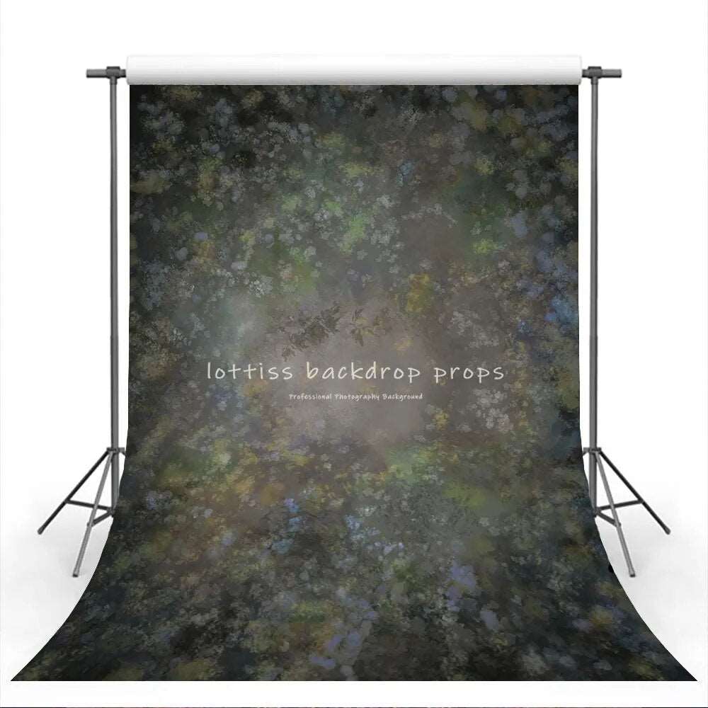 Art Abstract Floral Polyester Backdrop For Adult Portrait Photography Painting Flower Pregant Kids Newborn Photoshoot Background