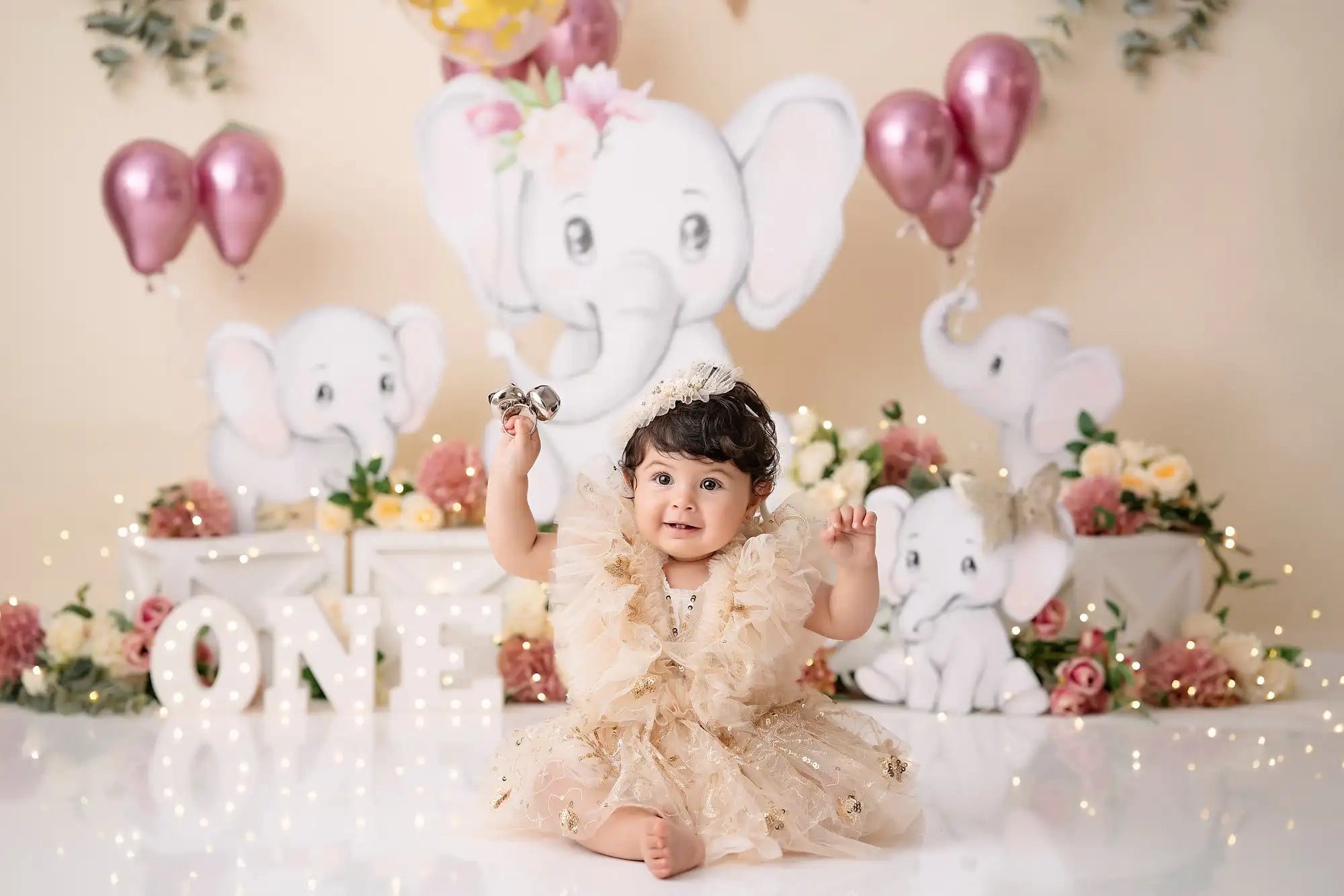 Spring Floral Garland Photography Backdrop Kids Baby Cake Smash Photocall Decors Balloons Child Adult Portrait Studio Background