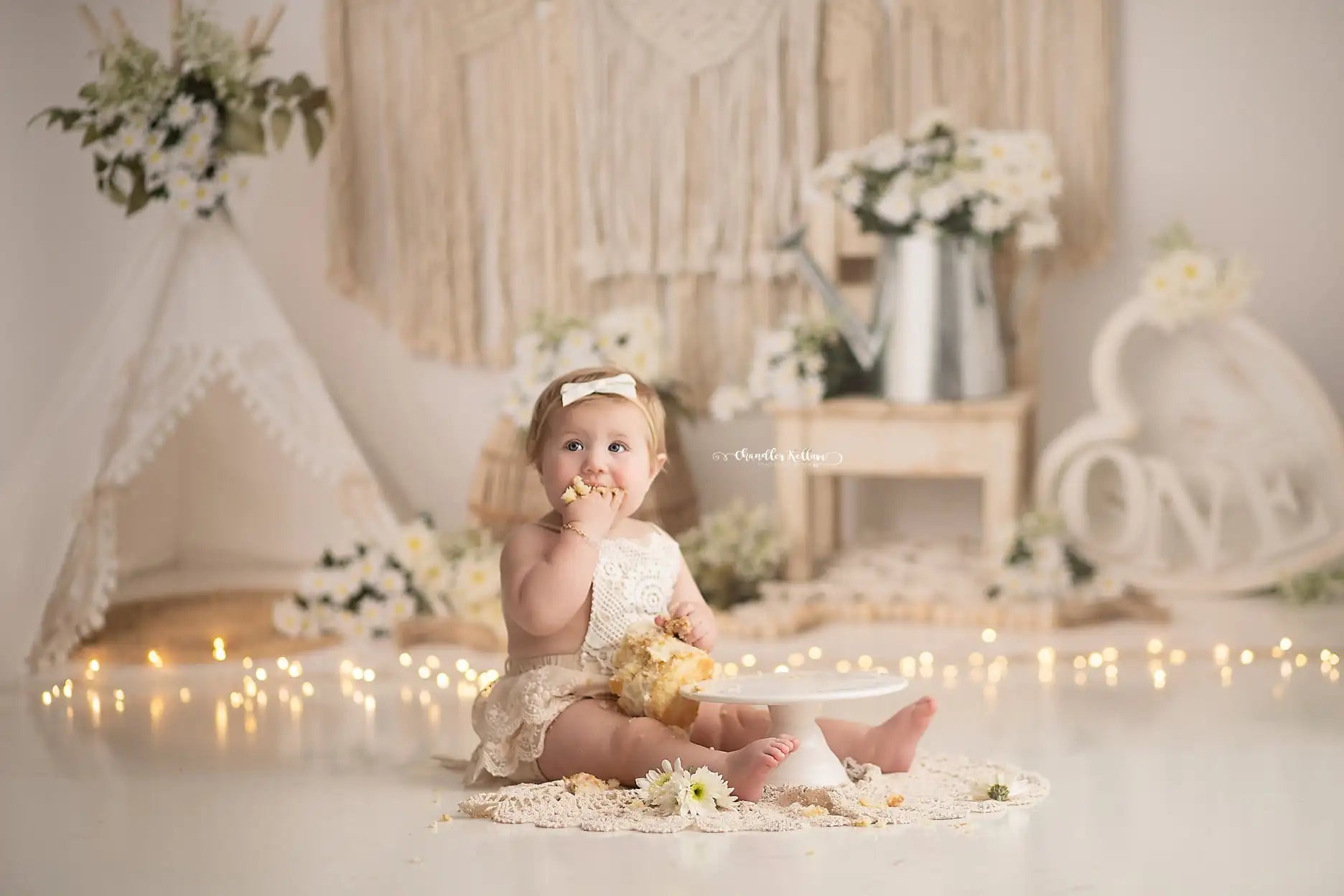 Bohemian Poise Backdrops Kids Baby Photography Props Tent Child Newborn 1st Birthday Cake Smash Photocall Decors Background