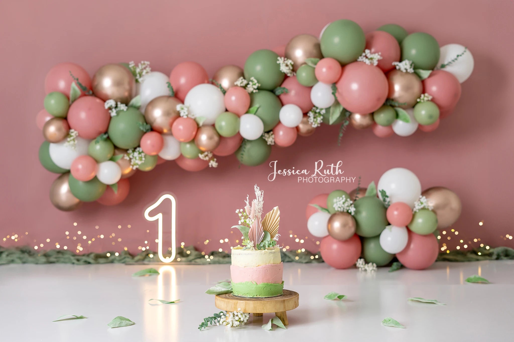 Aloras Balloons Garland Backdrop Kids Baby Cake Smash Photocall Decors Child Girls Adult Birthday Photography Backgrounds