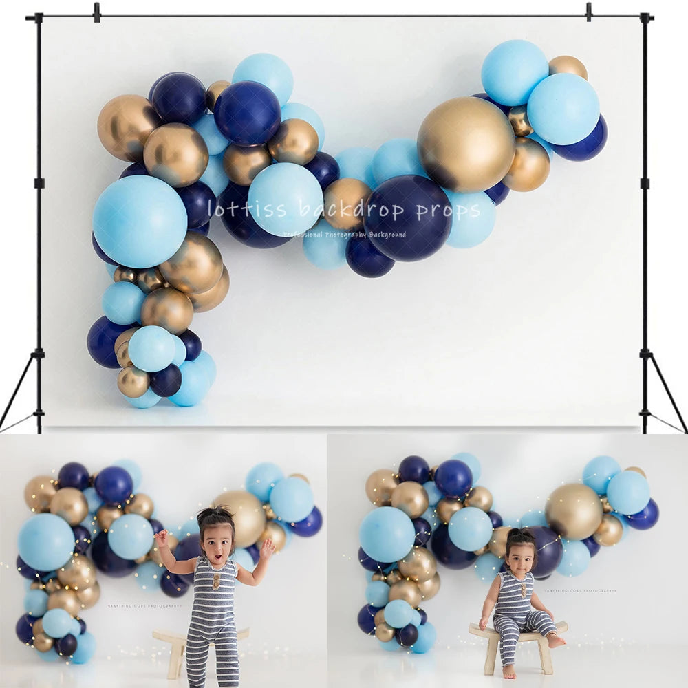 Balloons Donuts Candy Backdrops Kids Baby Birthday Cake Smash Photography Props Child Photocall Boy Race Car Backgrounds