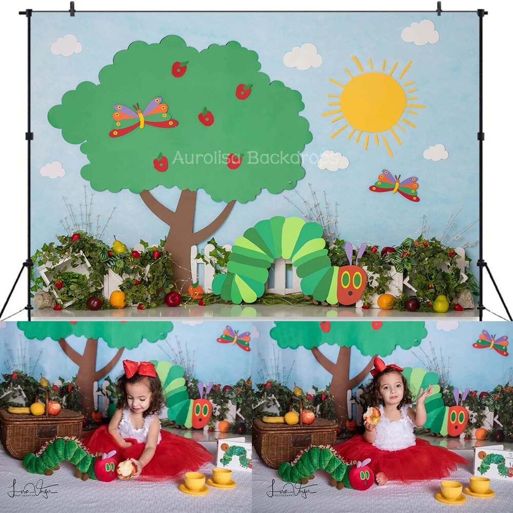 Balloons Birthday Backdrops Kids cake Smash Props Baby Child Photocall Decors Undersea Jungle Theme Background