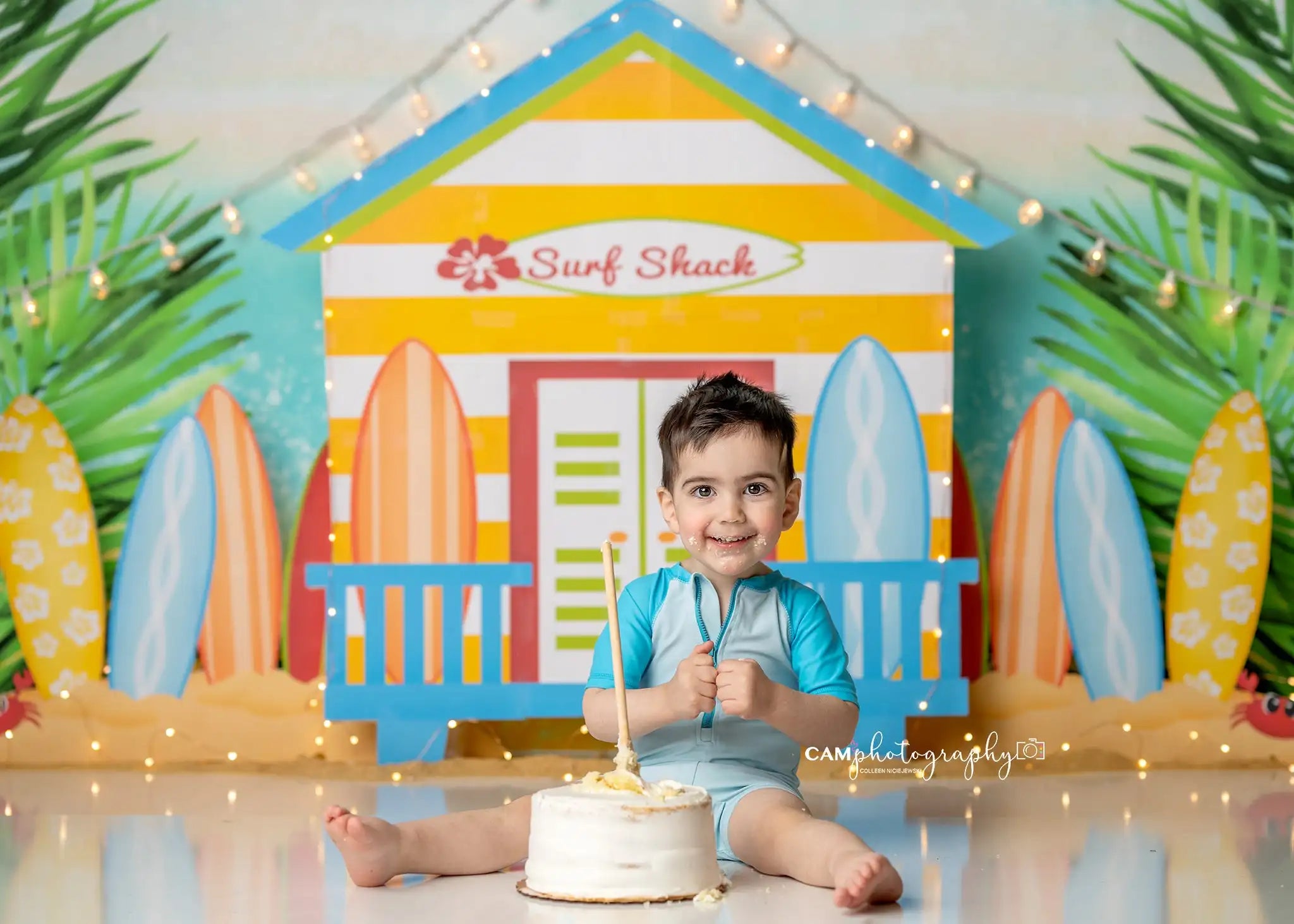 Summer Surf Shack Photography Backdrop Kids Baby Cake Smash Photocall Decors Child Boys Adult Birthday Studio Backgrounds