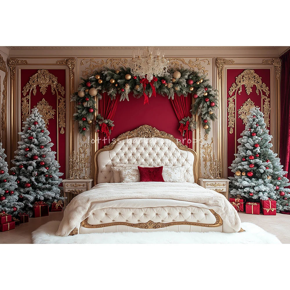 Christmas Bedroom Headboard Backdrops Kids Adult Photography Child Baby Photocall Winter Xmas Kitchen Cupboard Backgrounds