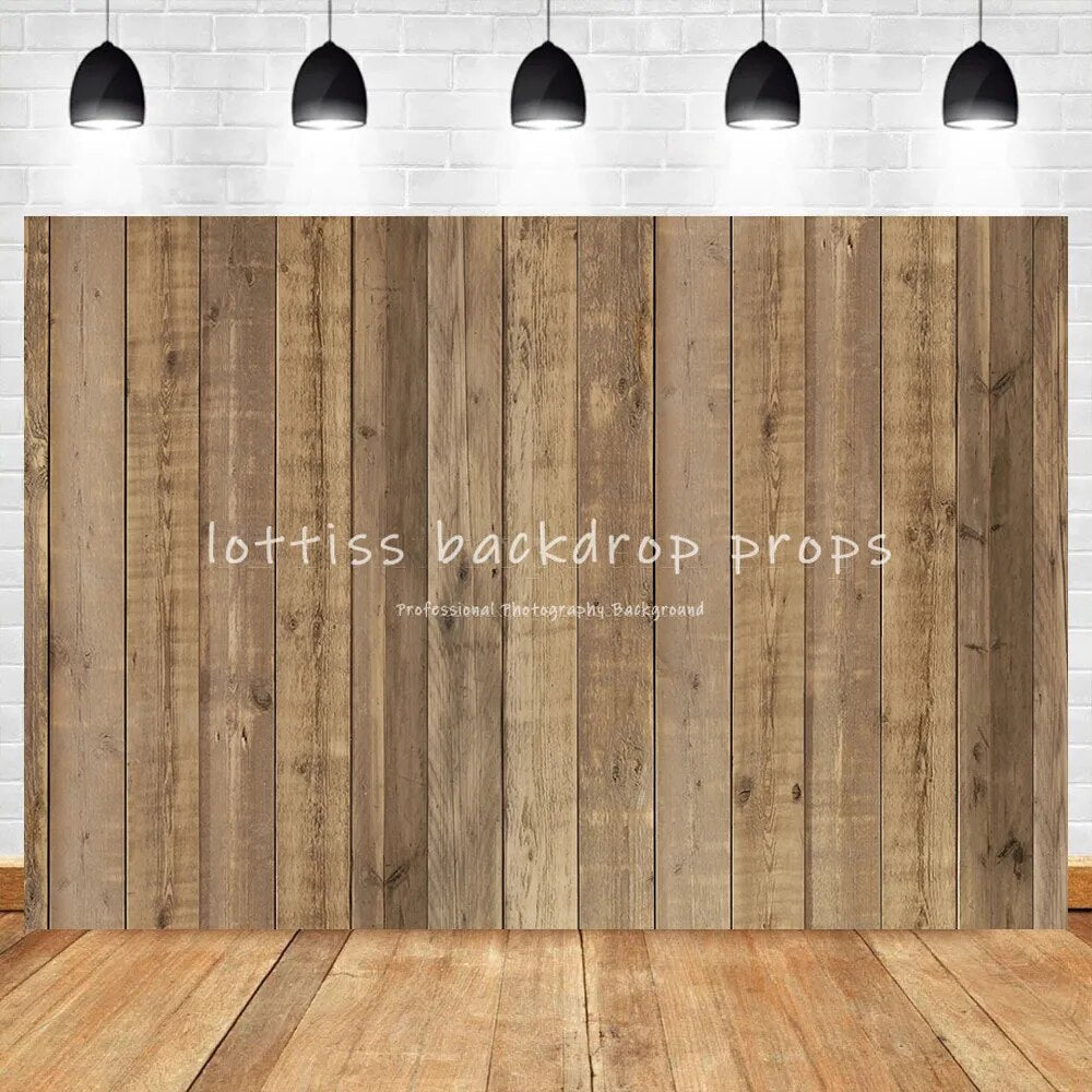 Brown Wood Floor Photography Background Dark Planks Props Adult Kids Portrait Party Photocall Broken Wooden Wall Backdrops