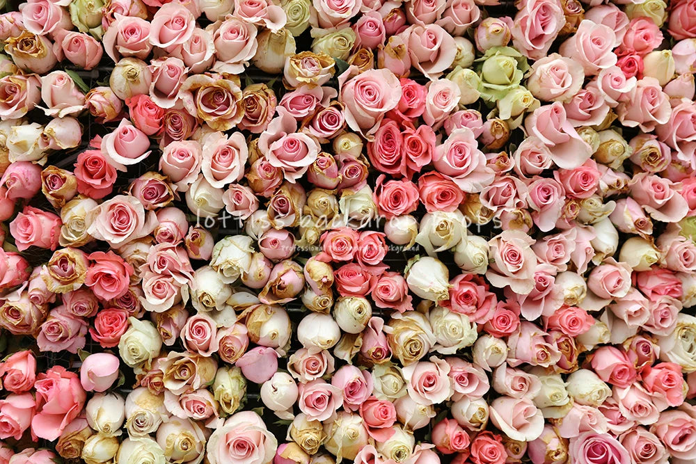 Colorful Floral Wall Backdrops Kids Adult Photography Props Wedding Birthday Valentine Day Photocall  Props Backgrounds