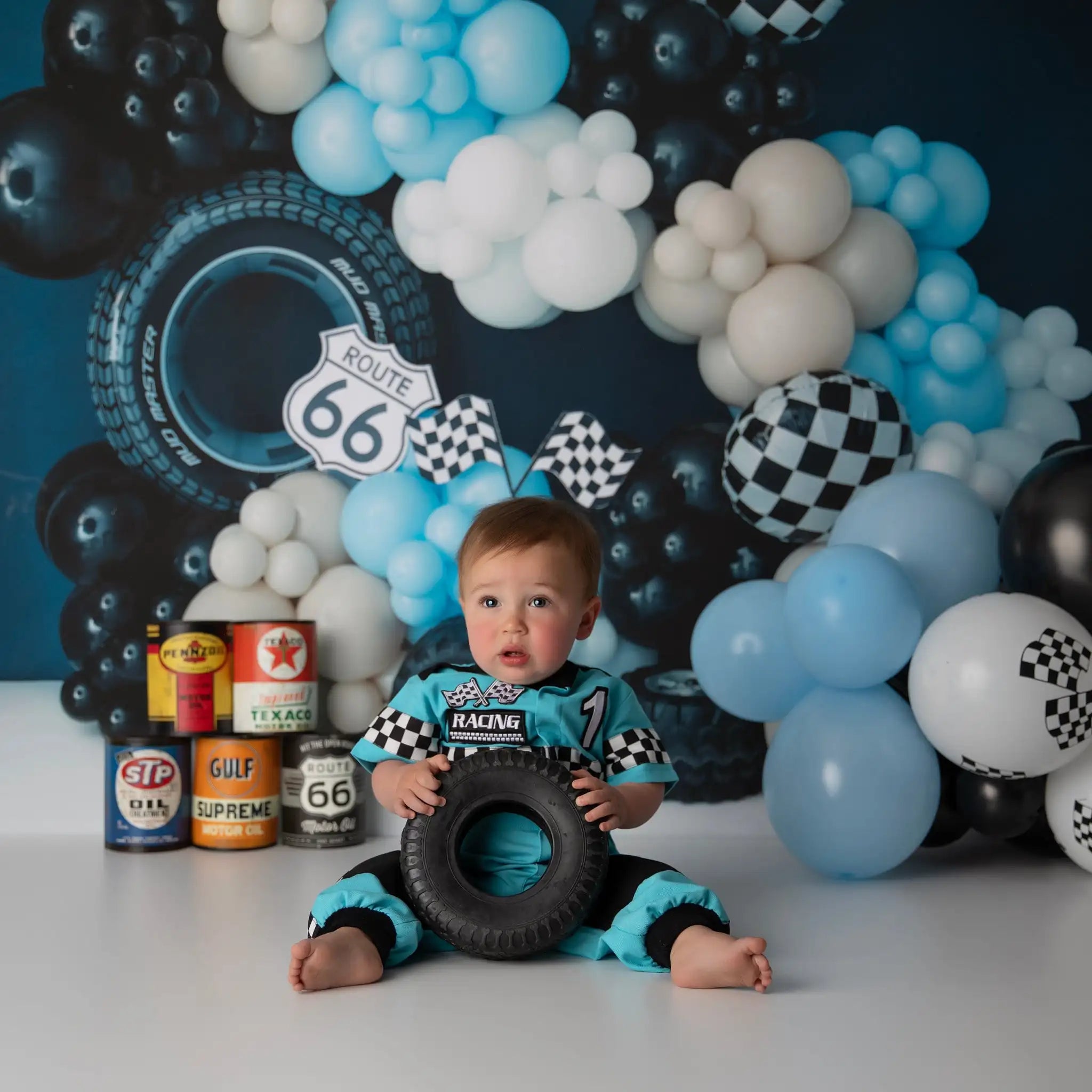 Off to the Races Backdrop Kids Baby Cake Smash Photography Props Child Boys Birthday Cake Smash Photocall Decor Backgrounds