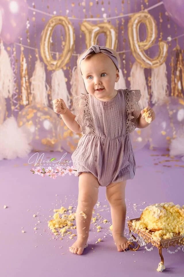 Confetti One Honey Pie Master Backdrops Kids Baby Photography Props Child Balloons Birthday Cake Smash Background