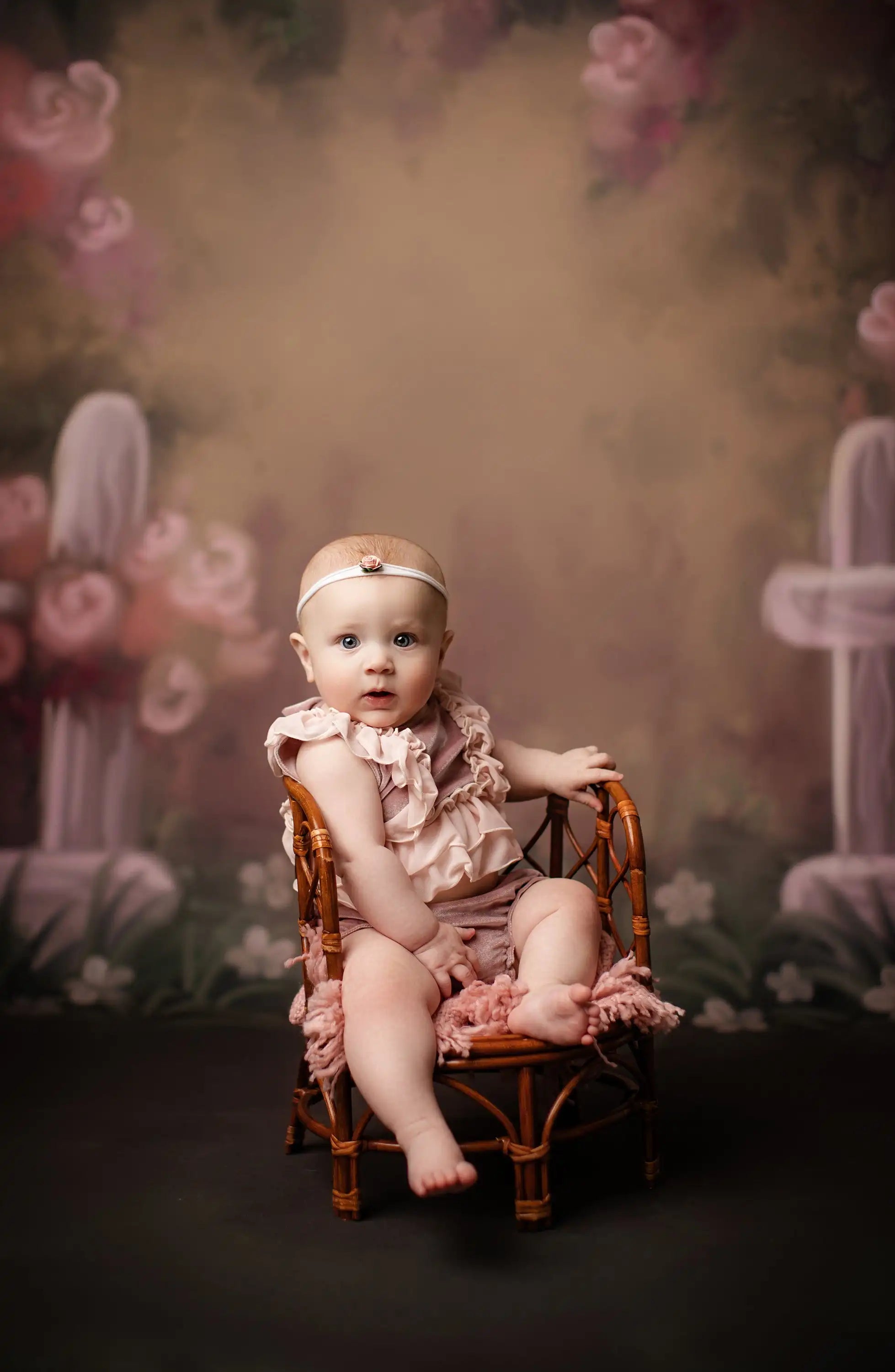 Pink Floral Garden Backdrops Kids Baby Photography Props Child Adult Birthday Photocall Decors Spring Flower Background