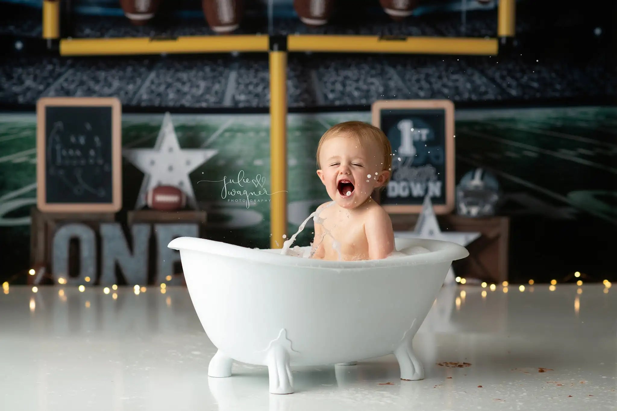 Sports Theme Game On Backdrop Football Playground Kids Baby Cake Smash Photography Props Child Adult Photo Studio Backgrounds