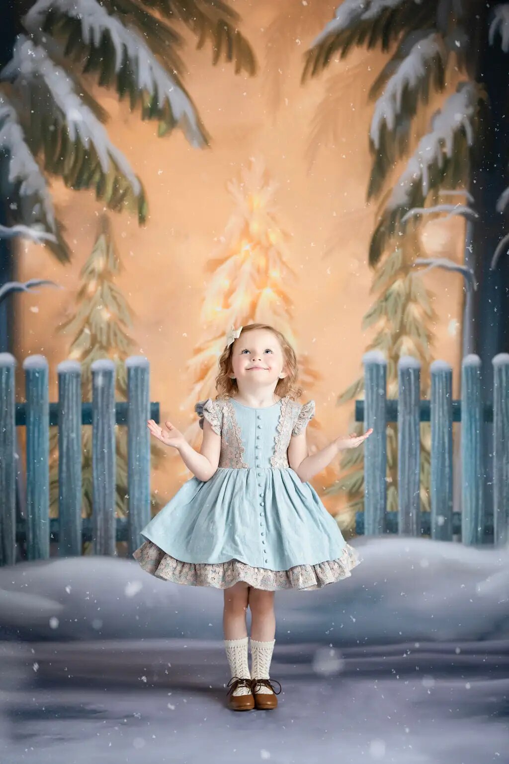 Winter Forest Backdrops Xmas Kids Adult Photography Child Portrait Photocall Props Photostudio Christmas Snowy Trees Background