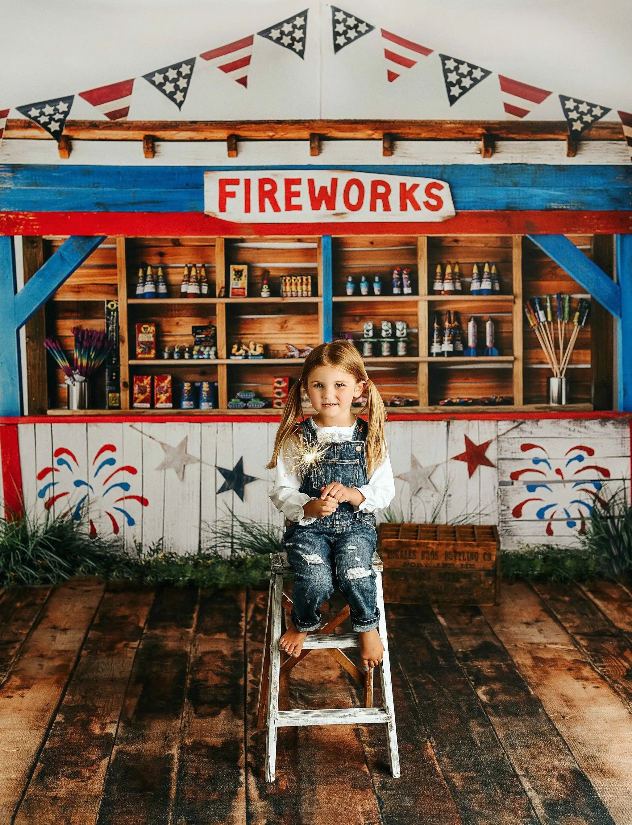 Let Sparks Fly Photography Backdrop Kids Baby Cake Smash Photocall Decors Fireworks Shop Child Girls Birthday Backgrounds