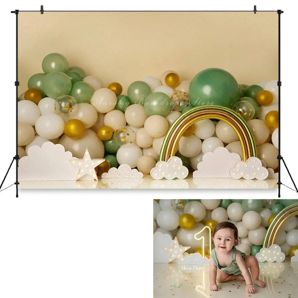 Succulent Garden Photography Backdrop Kids Baby Cake Smash Photocall Decors Green Cactus Child Girls Adult Studio Backgrounds