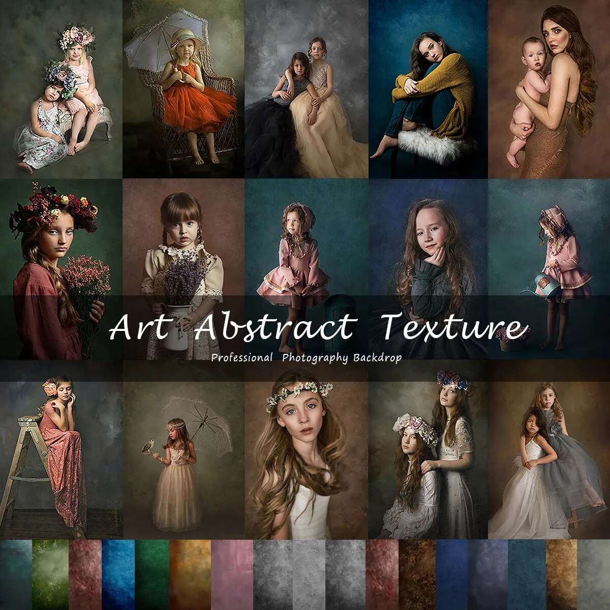 Art Abstract Photography Backdrops Adult Kids Birthday Baby Portrait Background Pregnant Wedding Retro Solid Color Photo Props