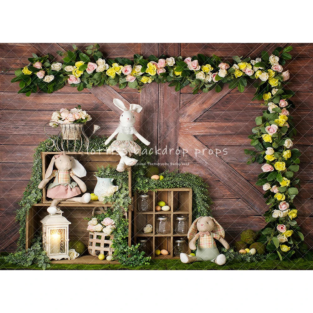 Spring Easter Backdrops Kids Baby Photography Props Child Adult Photocall Festival Eggs Forest Bunny Backgrounds