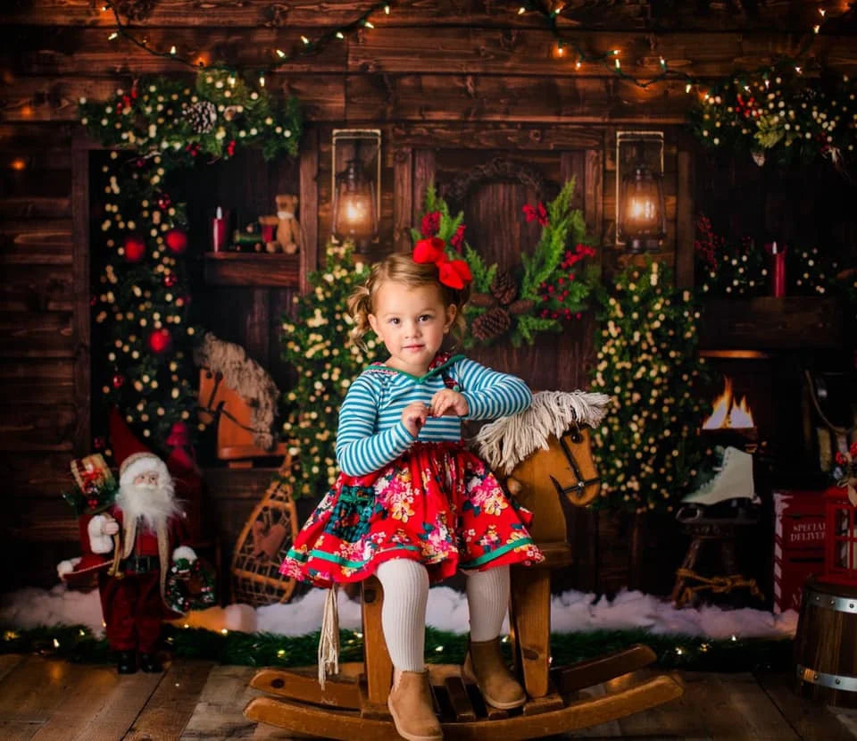 Merry Christmas Backdrop Baby Kids Portrait Family Party Photocall Photograhy Background Child Adult Birthday Photo Shoot Decors