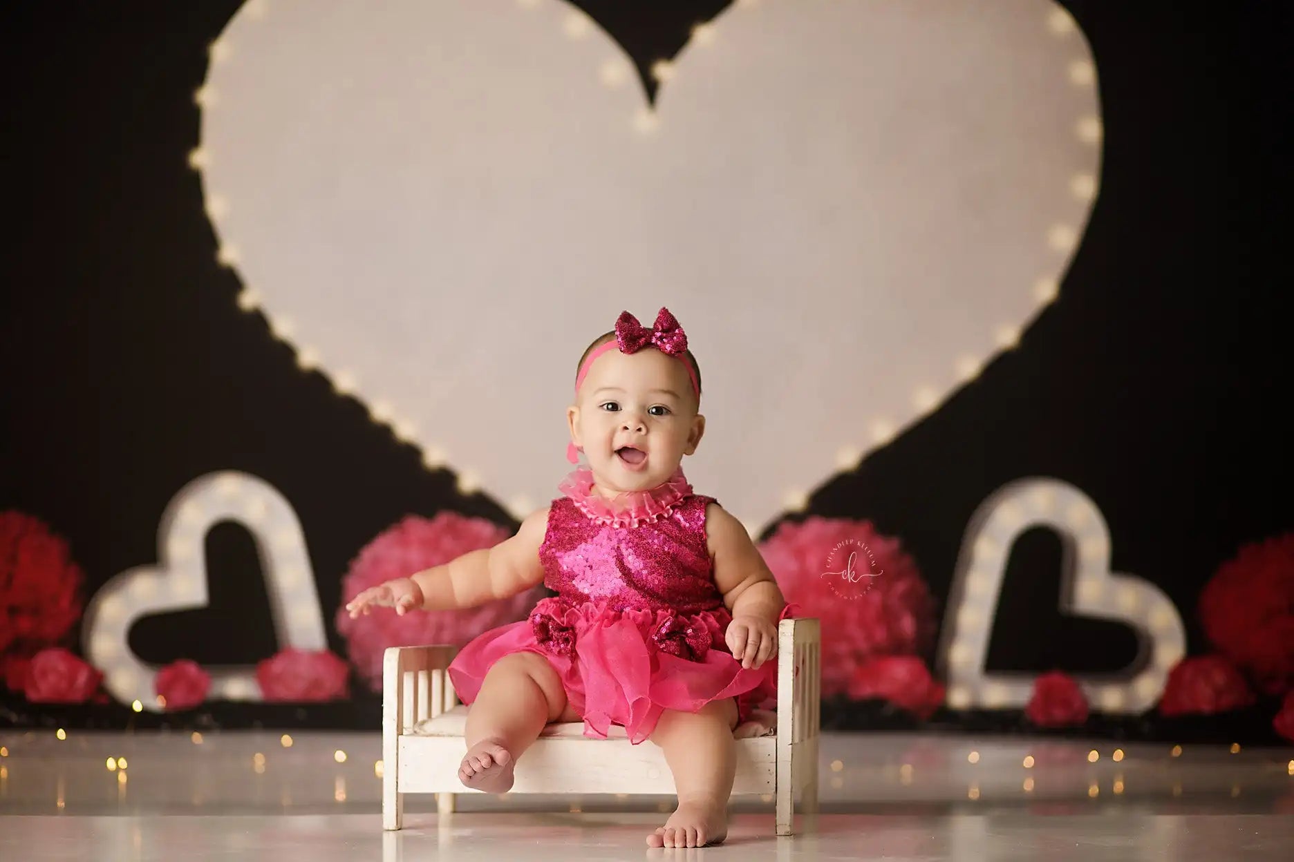 Hearts On Fire Valentine Day Backdrops Kids Adult Photography Props Child Baby Birthday Cake Smash Photocall Decors Background