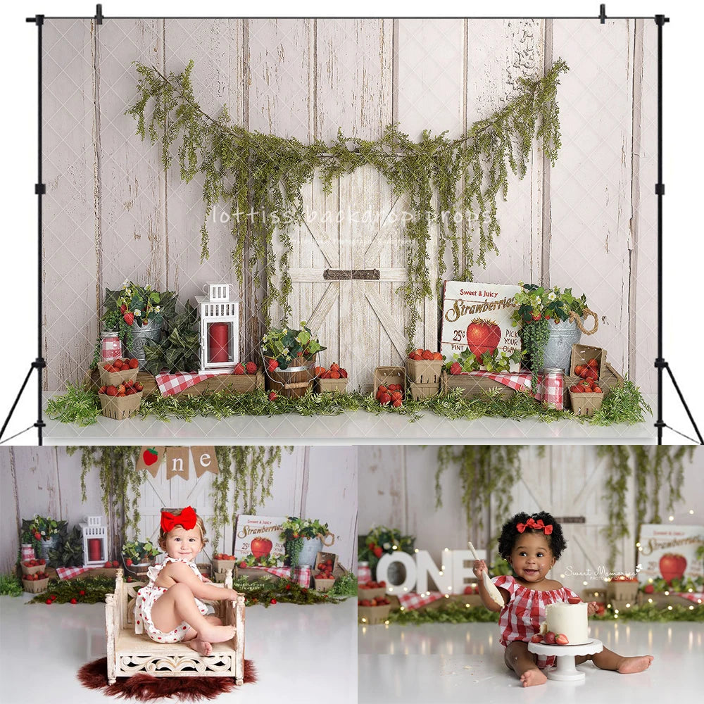 Springtime Ladder Garden Backdrops Kids Adult Photography Child Adult Photocall Cake Smash Birthday Decors Spring Backgrouds