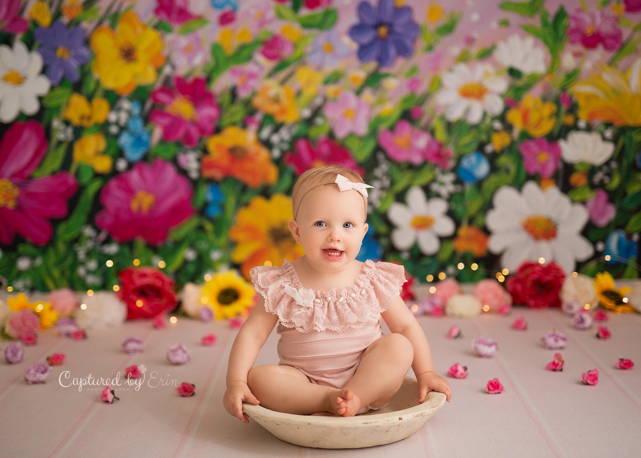 Flower Garden Photography Backdrop Spring Floral Kids Baby Cake Smash Photocall Decors Child Girls Adult Studio Backgrounds