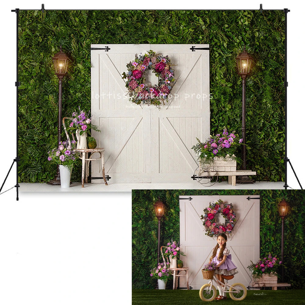 Spring Rural Scenery Backdrops Kids Baby Birthday Cake Smash Photography Child Adult Photocall Decors Floral Garden Backgrounds