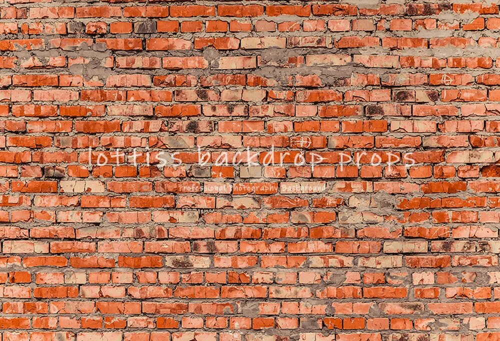 Red Brick Wall Vinyl Backdrop Old Dark Vintage Wallpaper Adult Portrait Newborn Baby Kid Party Decor Photography Background