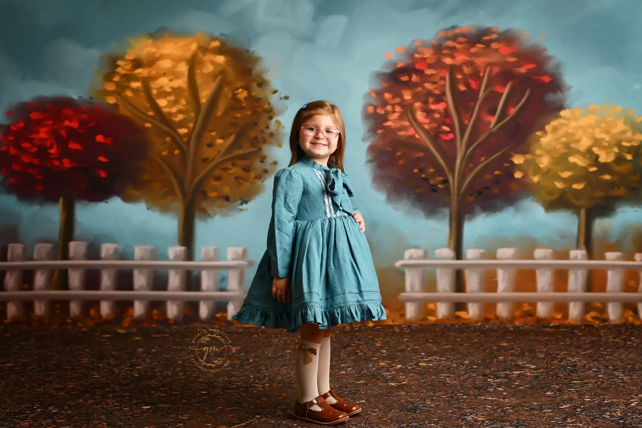 Arrière-plan joyeux automne Yall, arrière-plan pour séance photo d'enfants, gâteau d'anniversaire pour enfants, accessoires de photographie, arrière-plan d'arbres forestiers 