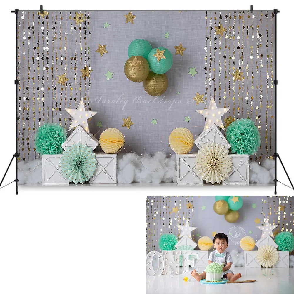 Dancing Daisies Backdrop Spring Floral Kids Baby Cake Smash Photography Props Child Girls Adult Birthday Party Backgrounds