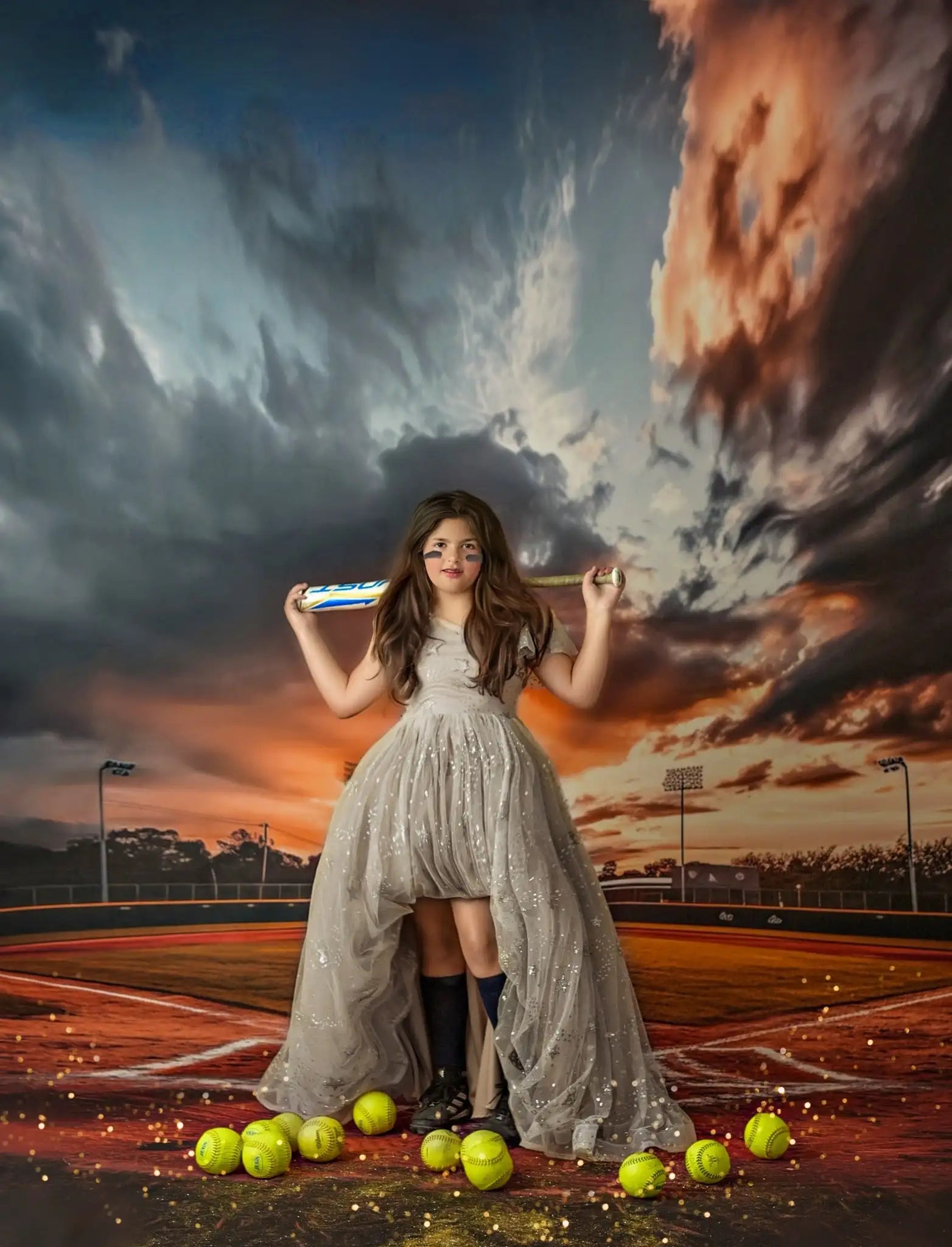 Field Of Dreams Photography Backdrop Tennis Sports Kids Baby Cake Smash Photocall Decors Child Adult Studio Photo Backgrounds