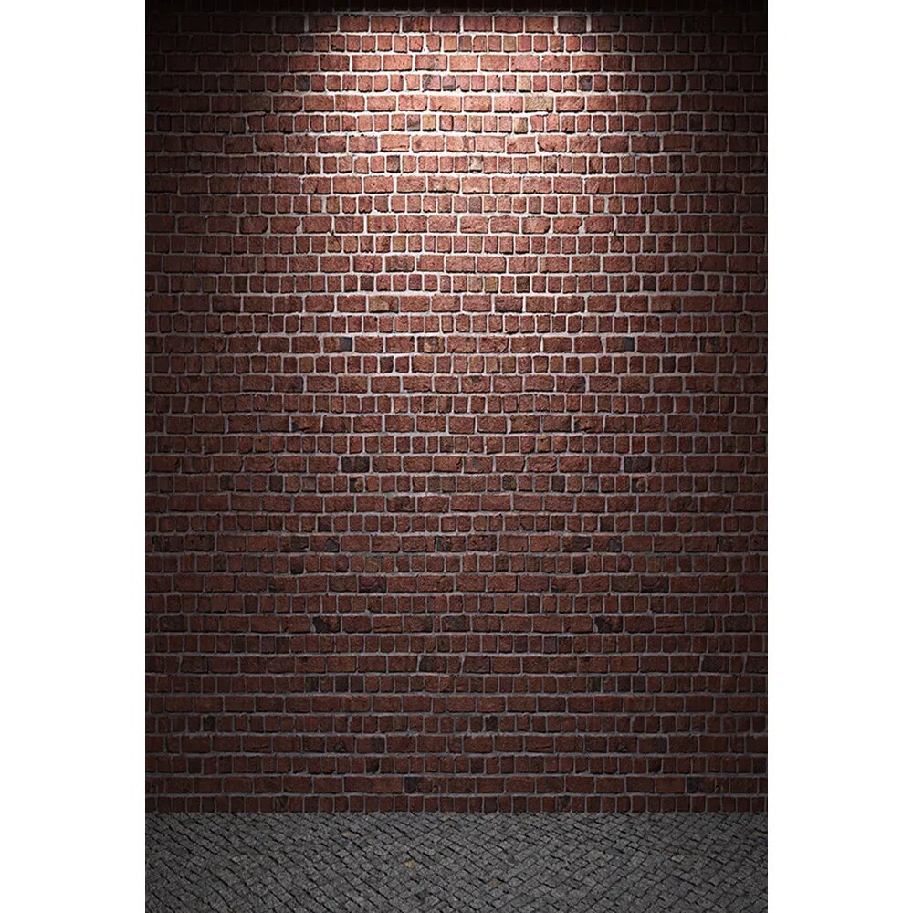 Brick Wall With Floor Backdrops Adult Photocall Portrait Photography Child Baby Photostudio Props Cement Wall Background