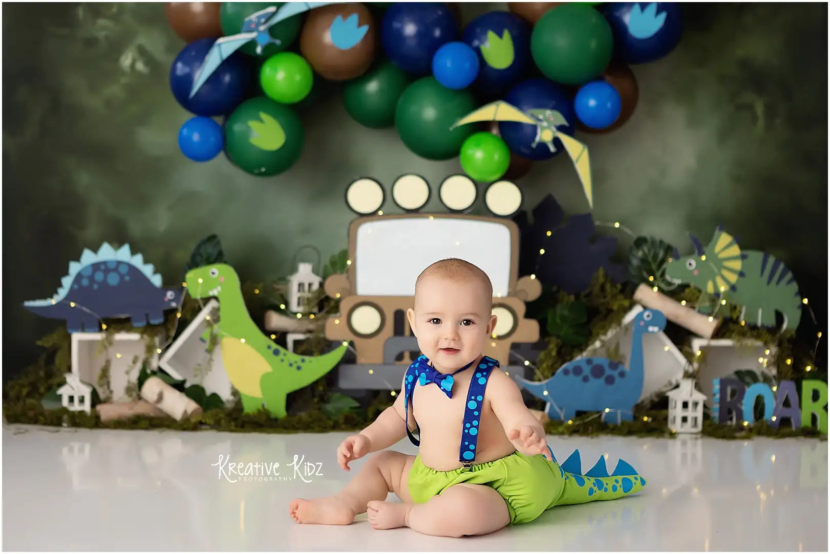 Prehistoric Forest Dinosaurs Backdrops Baby Kids Cake Smash Birthday Props Child Photocall Spring Jungle Backgrounds