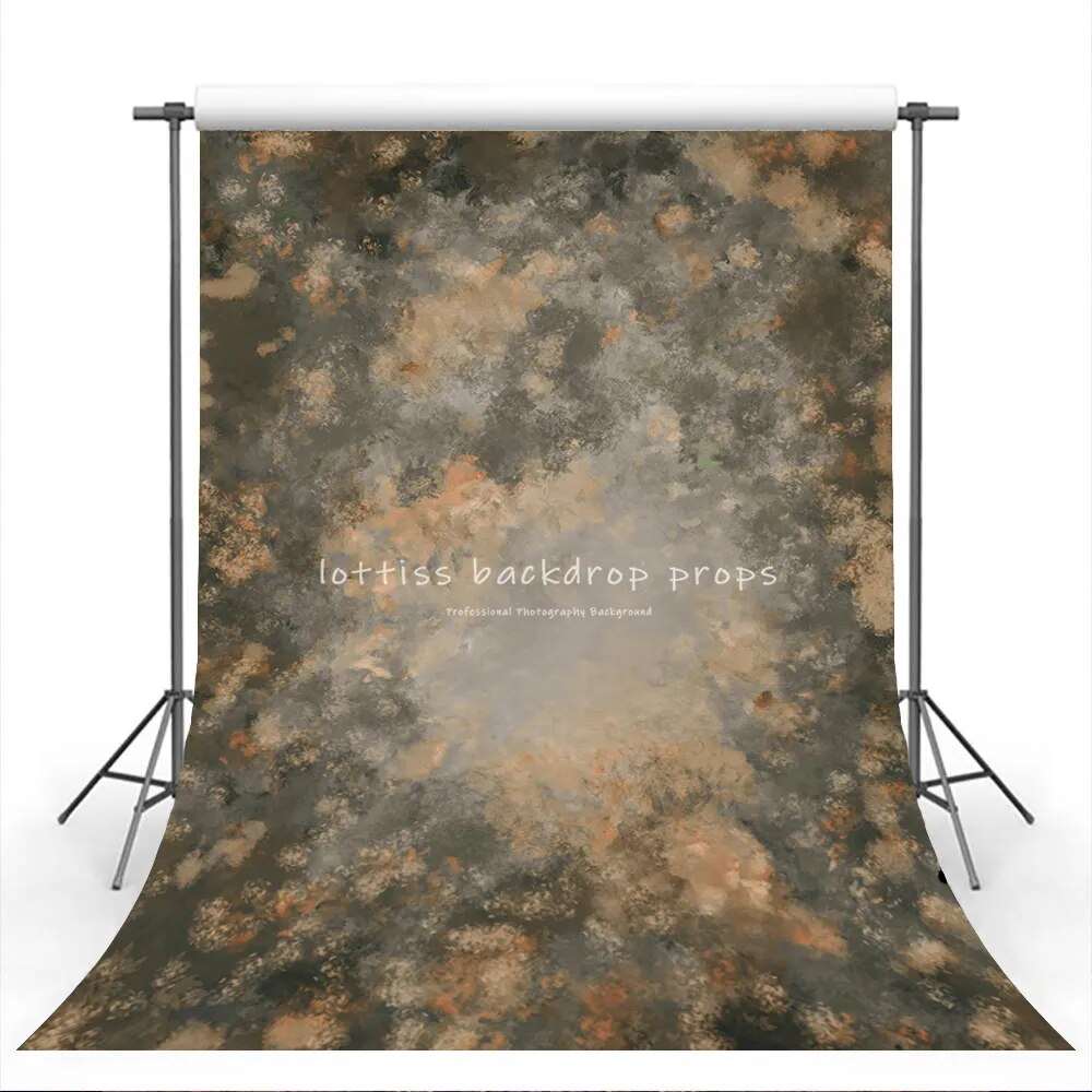 Art Abstract Floral Polyester Backdrop For Adult Portrait Photography Painting Flower Pregant Kids Newborn Photoshoot Background