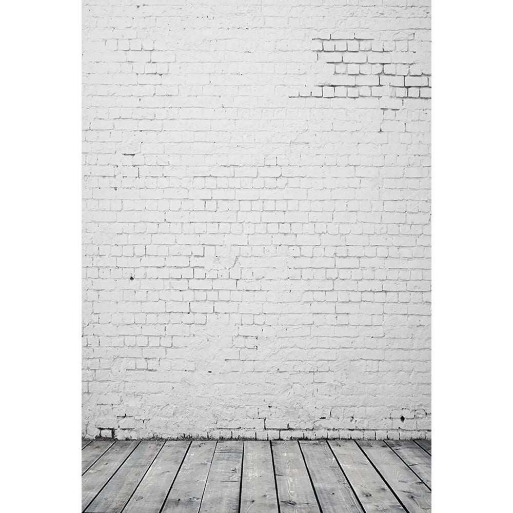 Art Fabric Photography Backdrops Props Wooden Floor Concrete Brick Wall Baby Portrait Photo Studio Background 21802ZTN-02