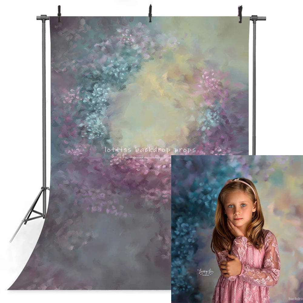 Abstact Floral Texture Backdrops Kids Adult Photography Props Child Baby Photostudio Decors Flower Photocall Backgrounds