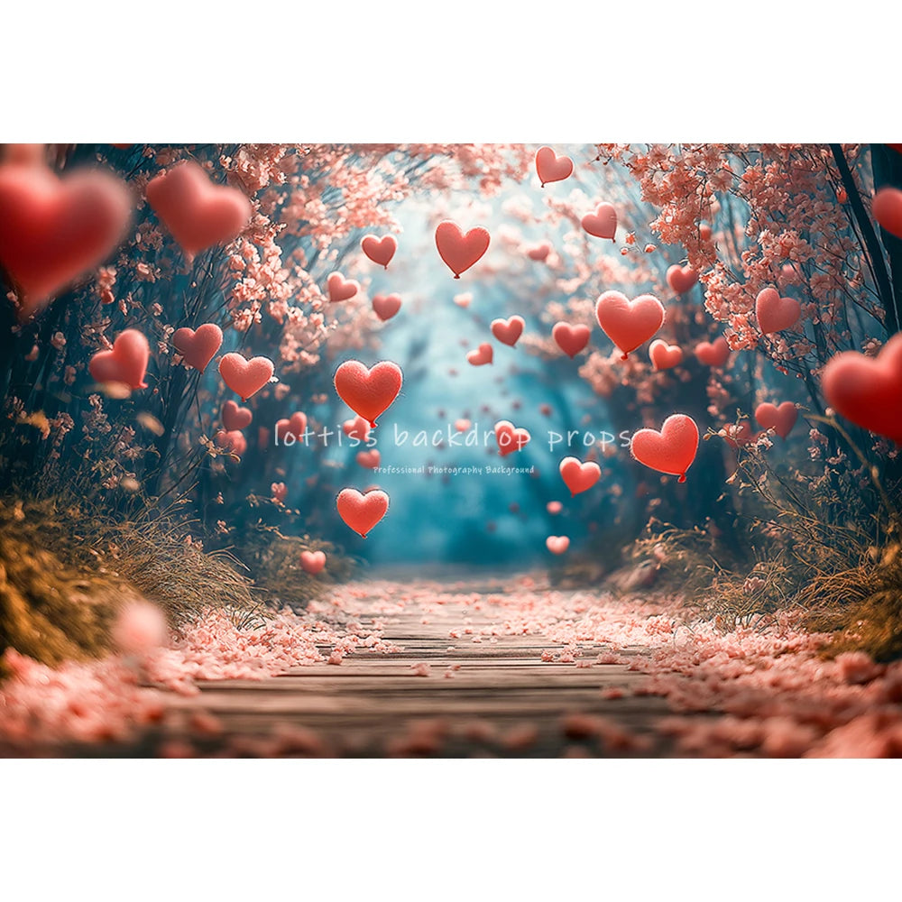 Valentine's Day Love Decoration Backdrops Adult Kids Birthday Cake Smash Props Lover Photocall Backgrounds