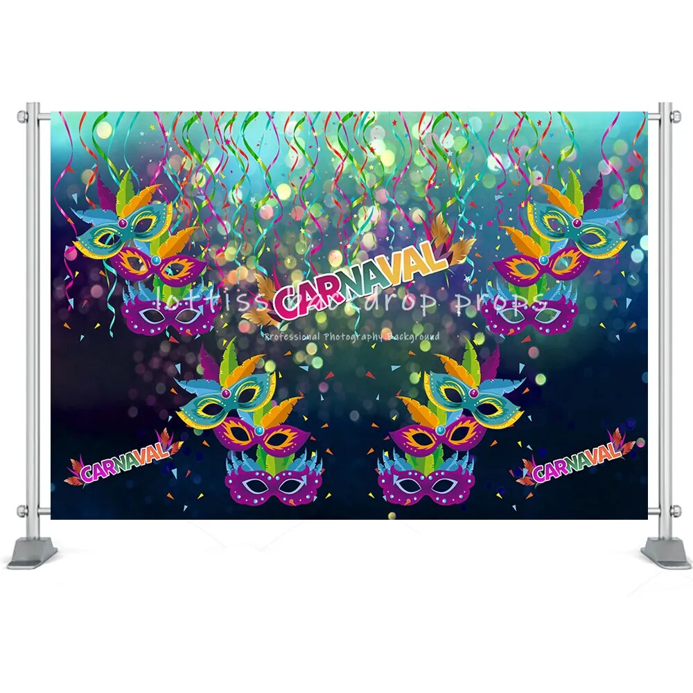 Fiesta Party Backdrops For Adult Kids Cake Smash Photography Masquerade Birthday Mexico Carnival Decoration Backgrounds