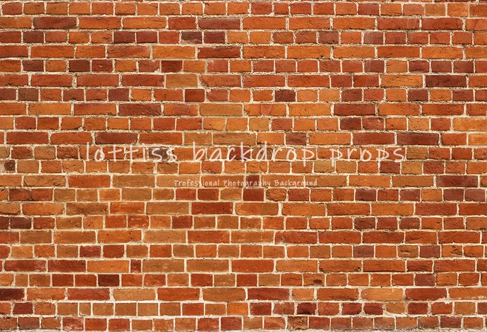 Brick Wall Vinyl Backdrops Old Red Brick-wall Wallpaper Adult Pregant Portrait Child Birthday Photo Decor Photography Background