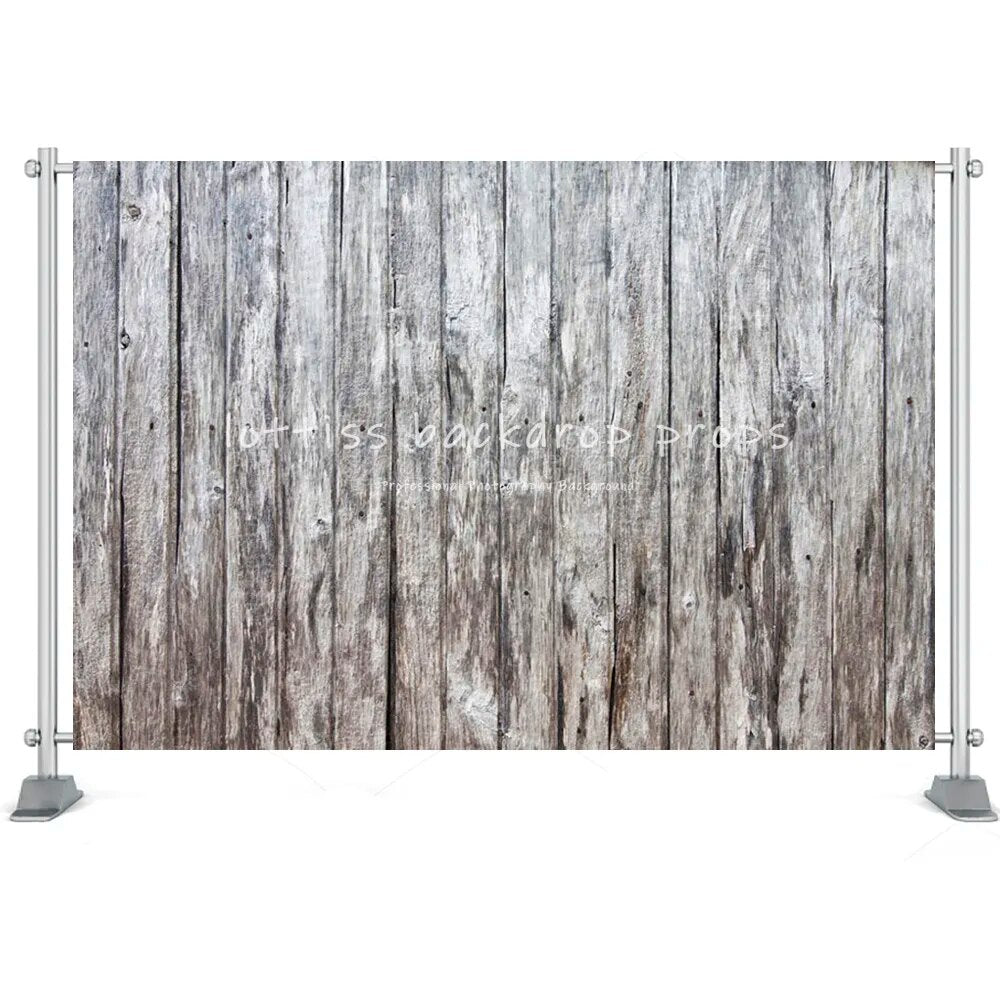 Grey Wood Board Background Series-One For Photography Baby Birthday Party Kids Portrait Rustic Wooden Backdrop Cloth