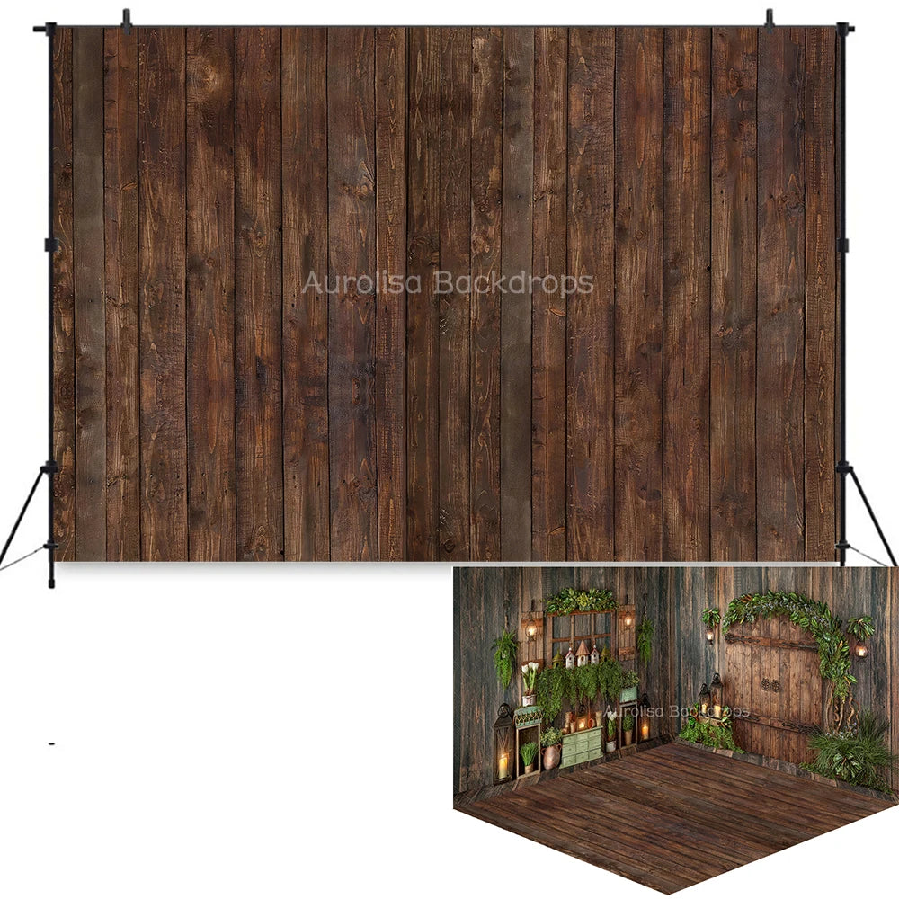 Spring Gardeners Green Thumb Room Backdrops Kids Baby Photography Prop Child Adult Photocall Decors Plant Wooden Door Background